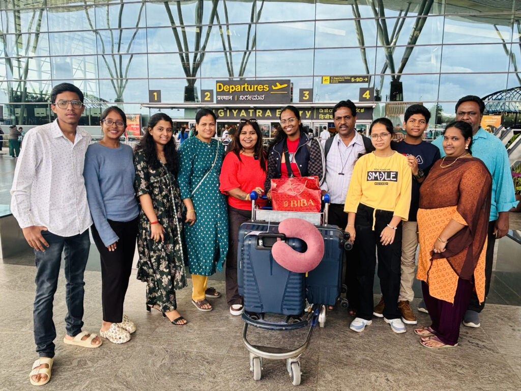 Doctor Abroad students departing from Bangalore airport for MBBS in Russia
